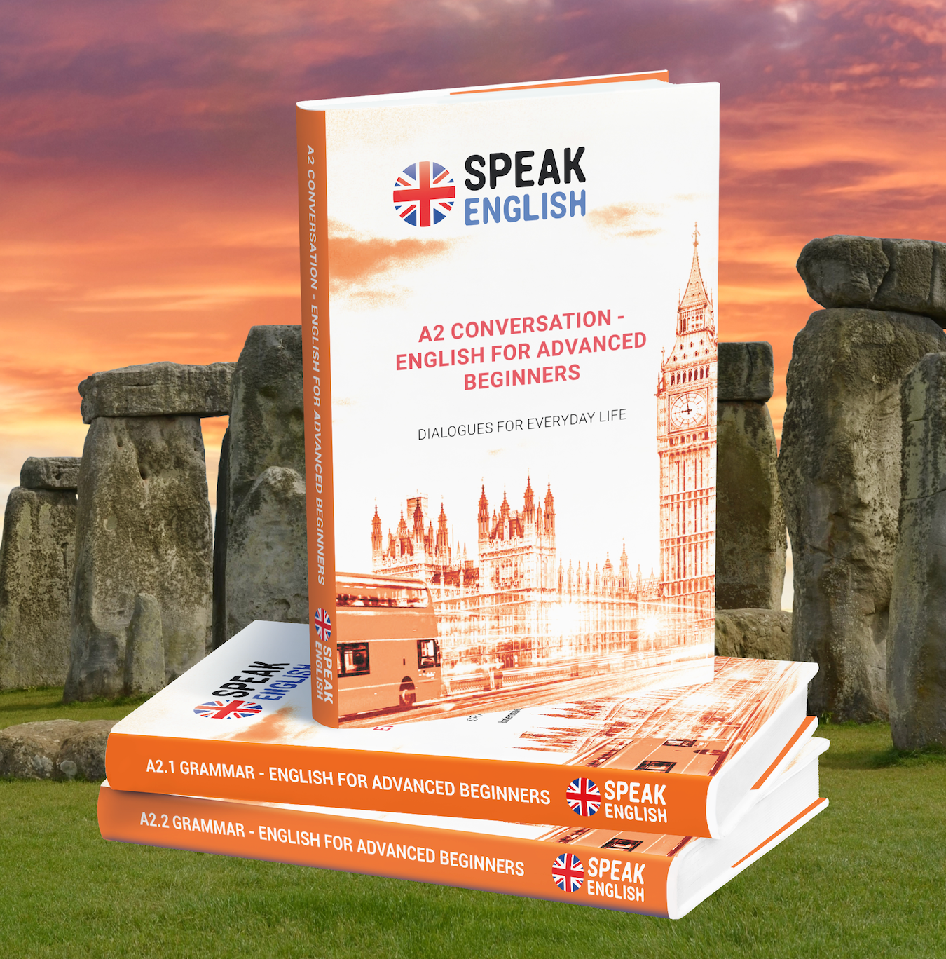 Package A2 Level : Conversation & Grammar E-Books for Beginners