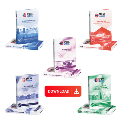 E-Book Collection of all Speak Norsk books: A1 to C1 level (grammar & conversation)